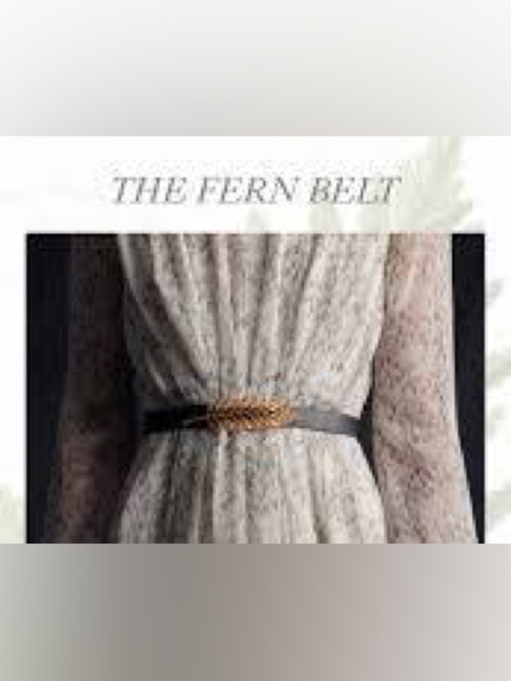 Adam Lippes Fern Belt, Sz. M - Finished in 24 K Gold - Picture 10 of 12